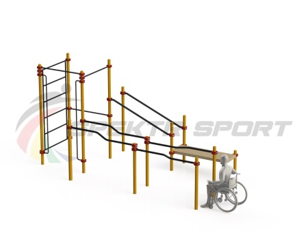Купить Спортивный комплекс для инвалидов-колясочников WRK-D16_76mm в Артёмовском 